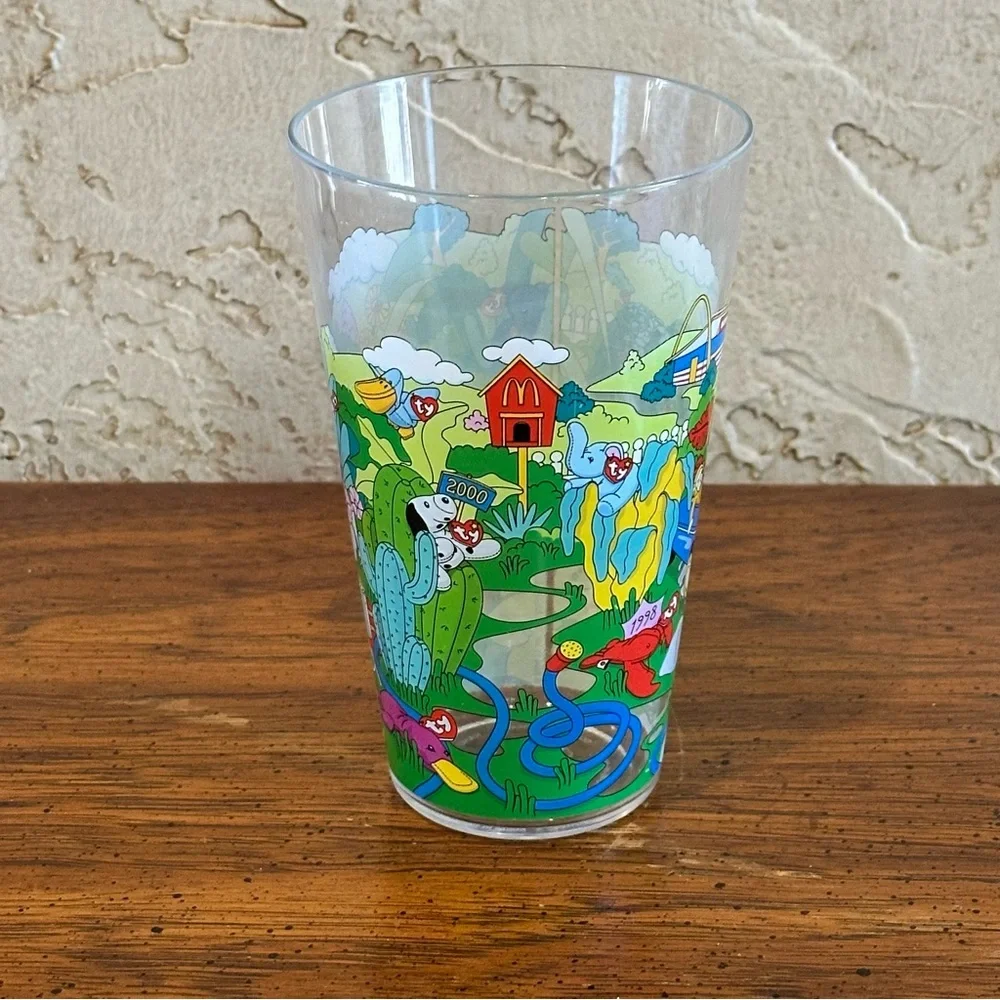 McDonald's 2024 Collectors Edition Plastic Cup Tumbler with 90s Ty Beanie Babies